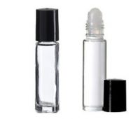 Clear Glass Roll On Perfume Bottle 10-Pack